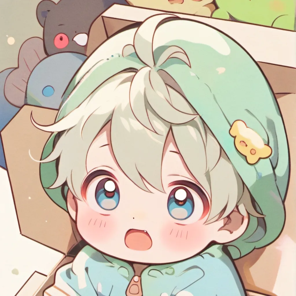 chat with ai character: Green baby