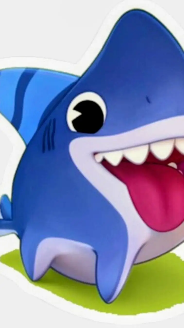 ai character: shark dog  background