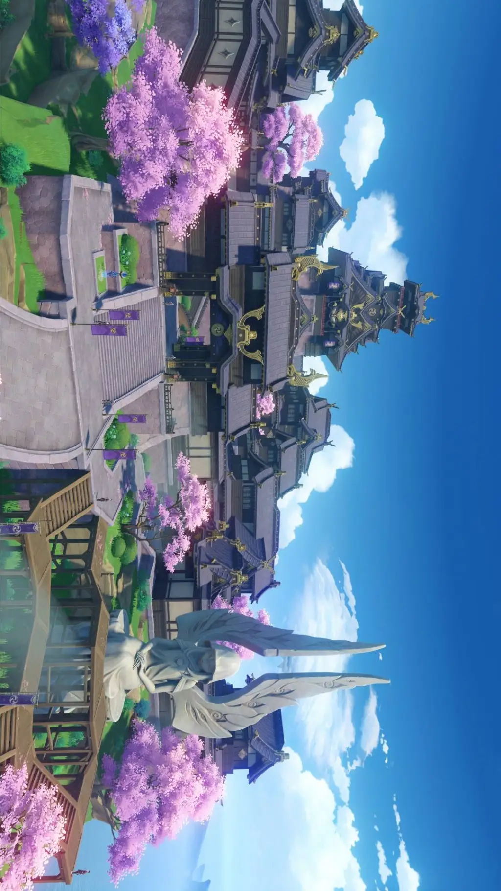 ai character: Inazuma  background