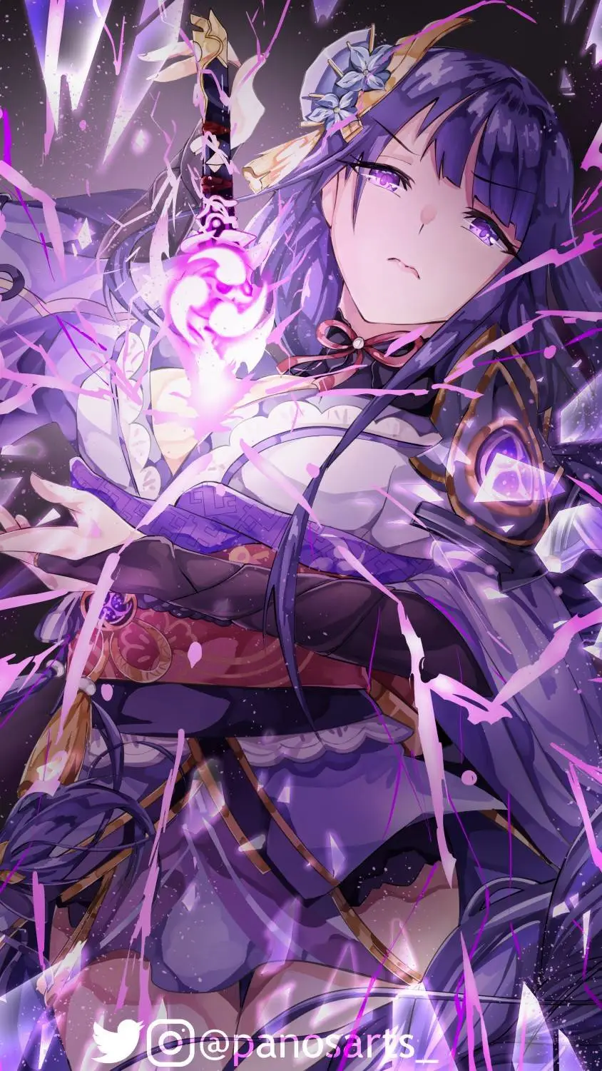 ai character: Raiden Shogun  background