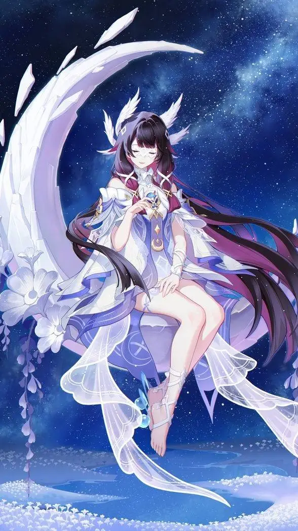 ai character: Columbina  background