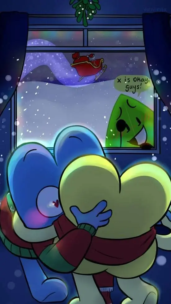 ai character: bfb/tpot christmas background