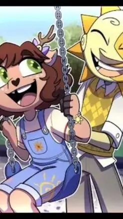 ai character: sun and dazzle!! background