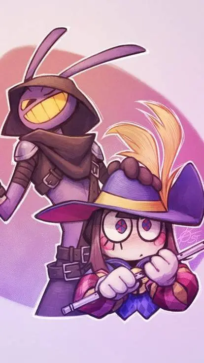 ai character: DND funnybunny! background