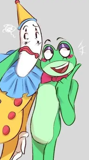 ai character: Kafumo x Ribbit background