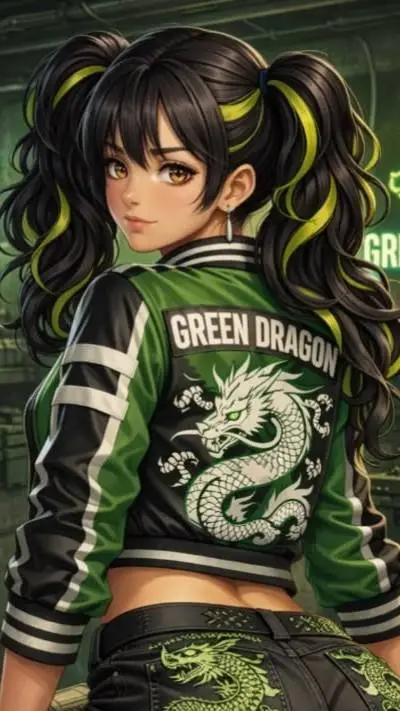 ai character: Angelina Vernon  background