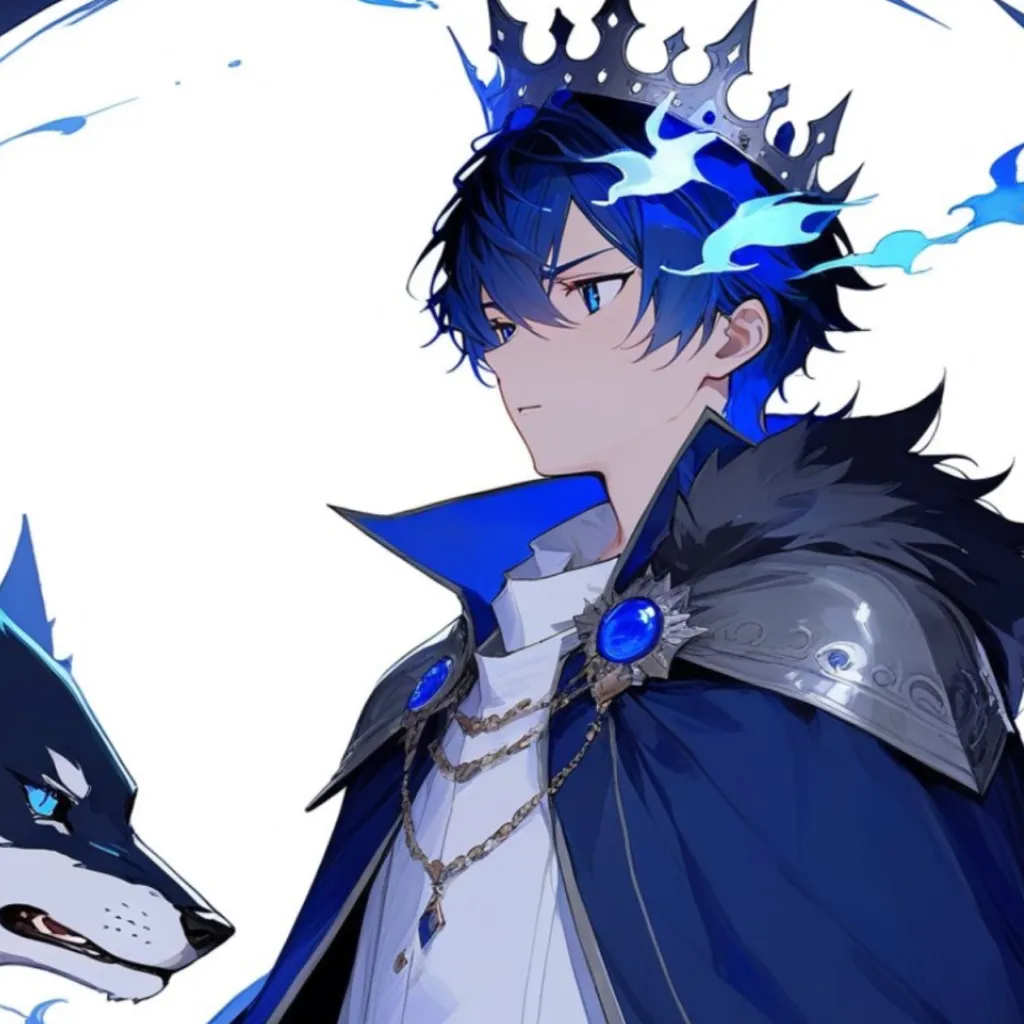 chat with ai character: The blue wolf, kin