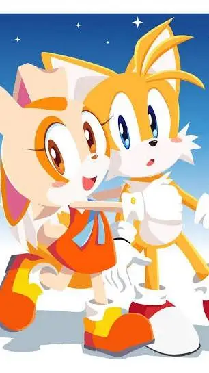 ai character: Tails x cream background