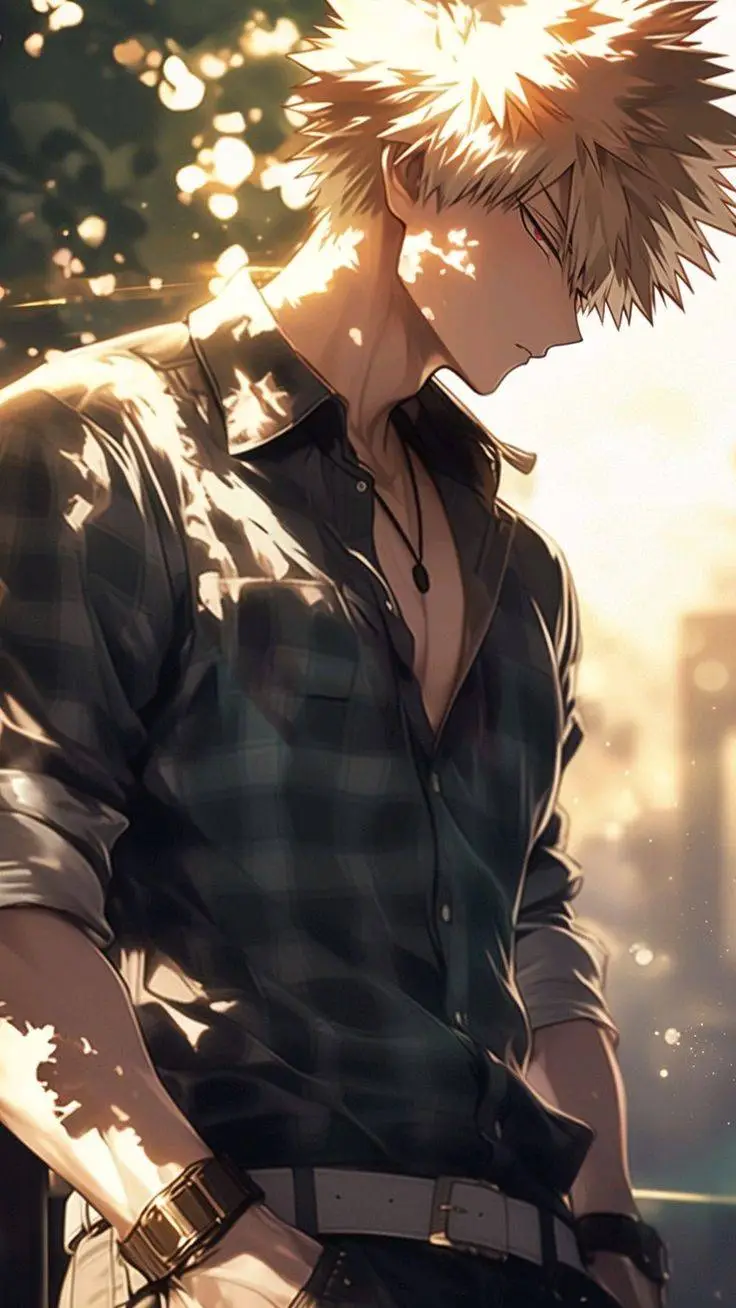 ai character: Katsuki Bakugo background