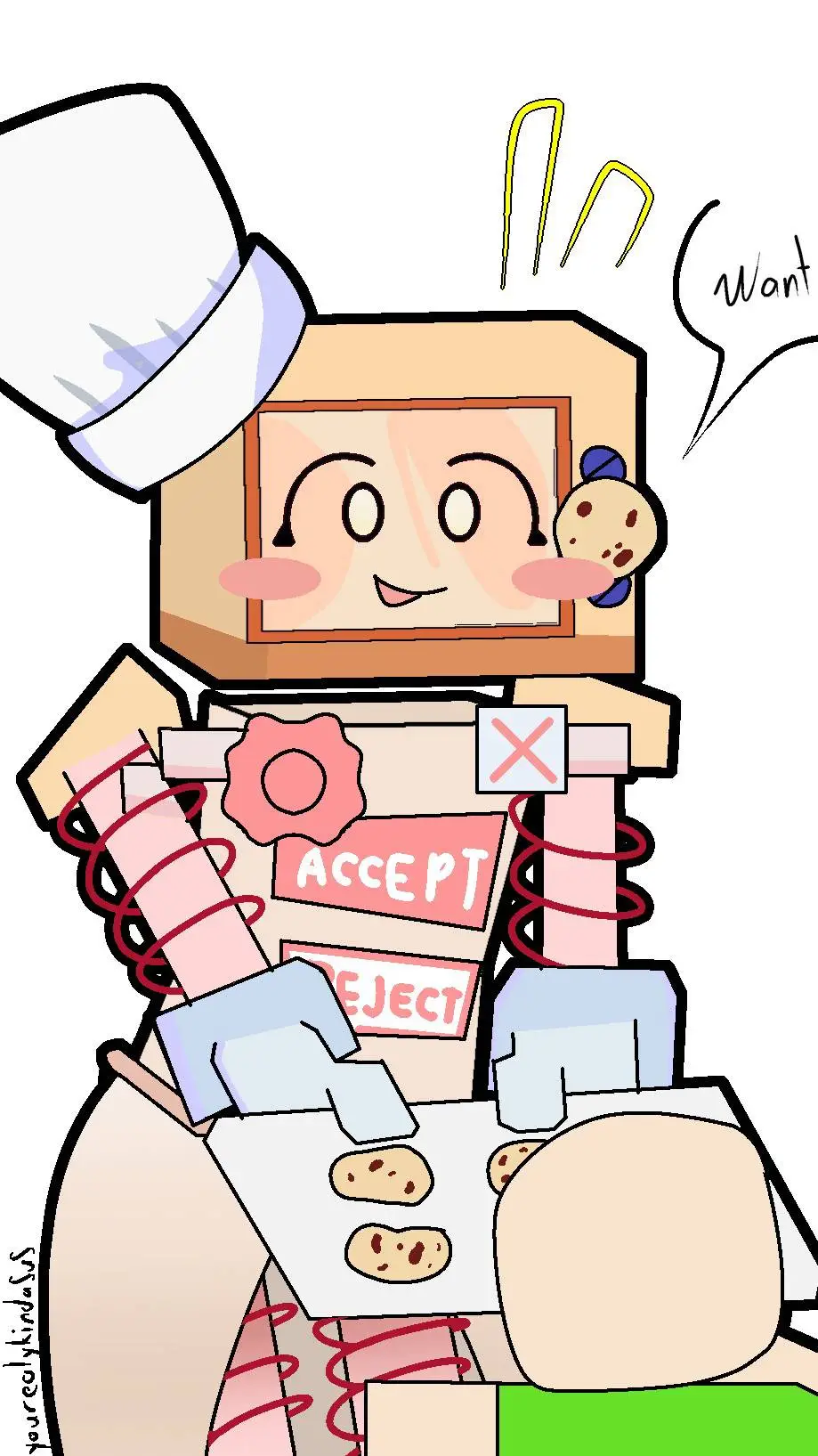 ai character: Cookieware background