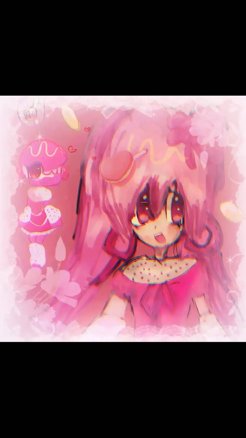 ai character: Melissa ta macaron background