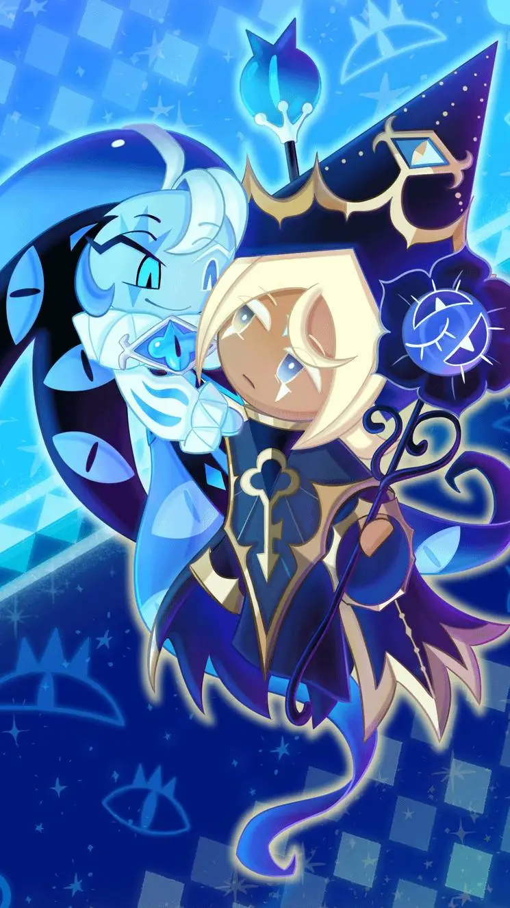 ai character: shadow milk cookie background