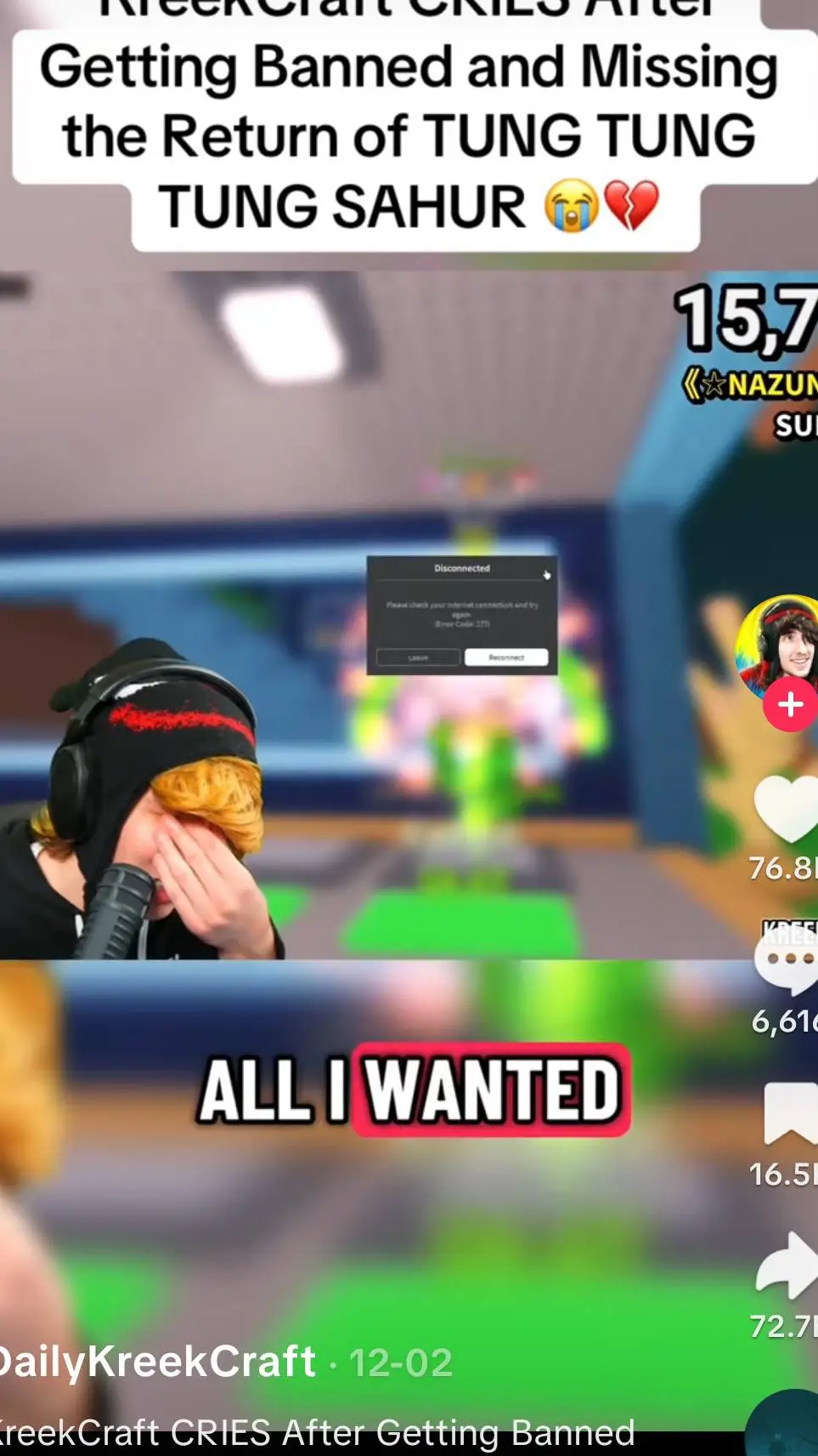 ai character: kreekcraft background