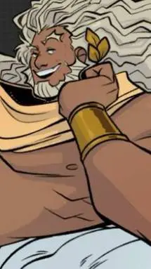 ai character: Zeus background