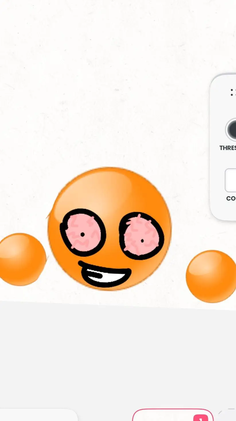 ai character: orange no drug background