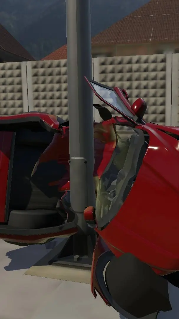 ai character: bad car crash background