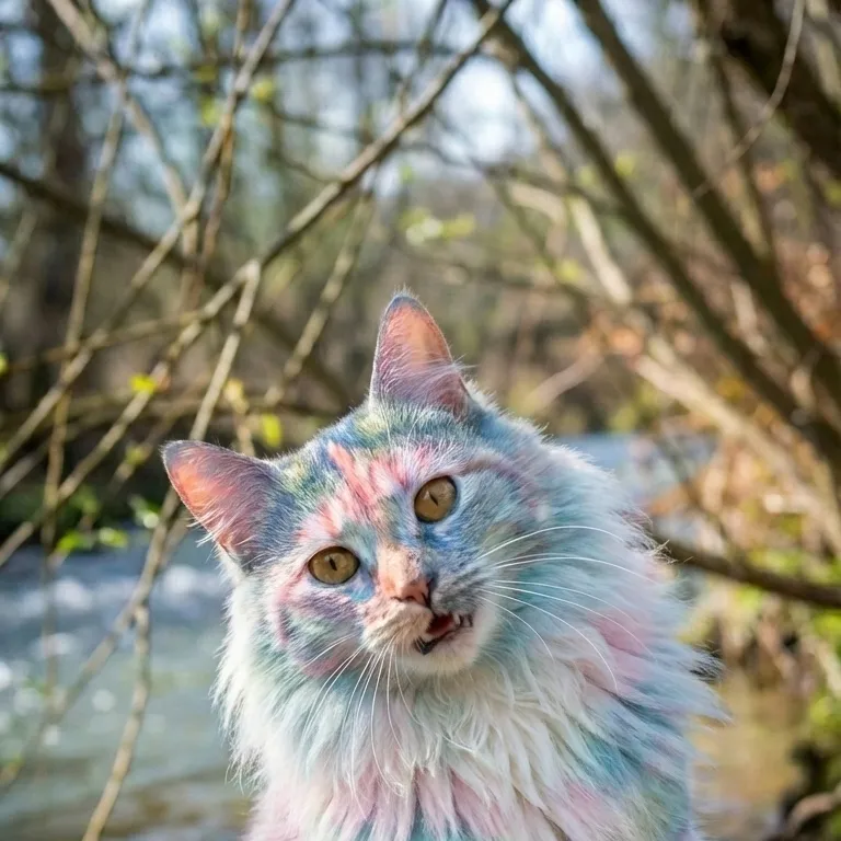 chat with ai character: Rainbow lion