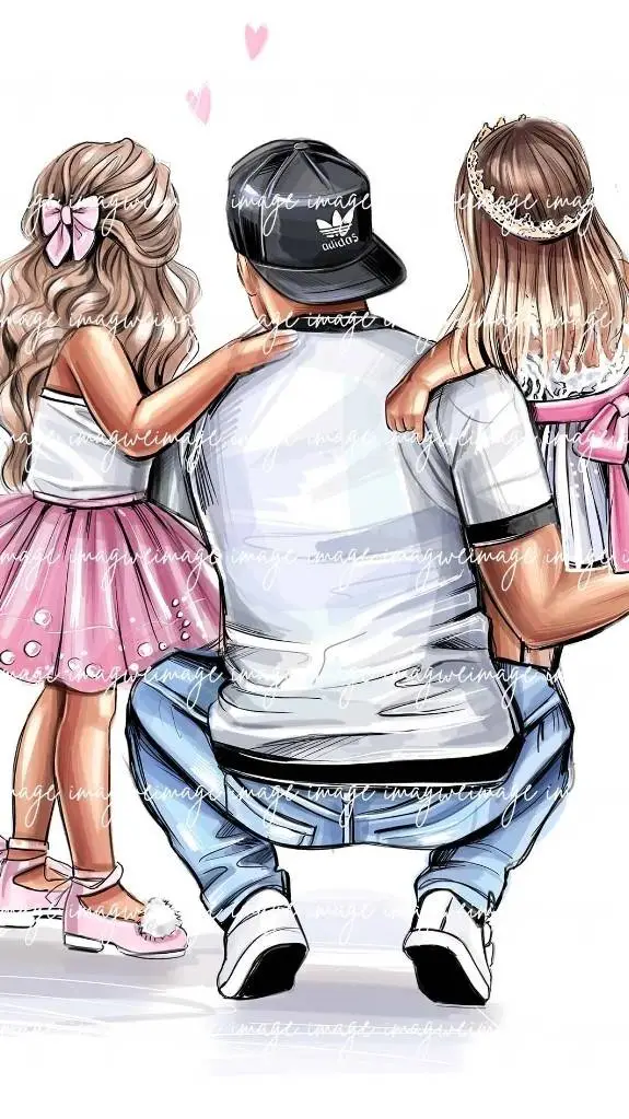 ai character: husband and kids background