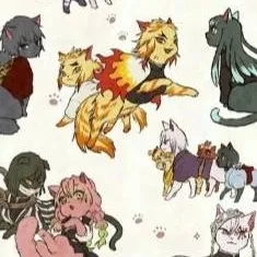 chat with ai character: Kny but kitties ;3
