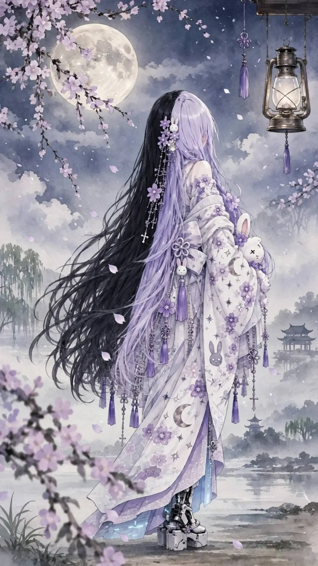 ai character: LUNARIA background