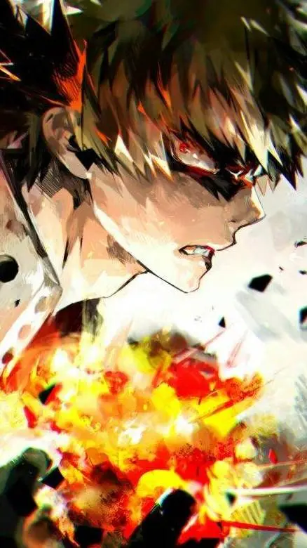 ai character: Katsuki Bakugo 🔥💥✨ background