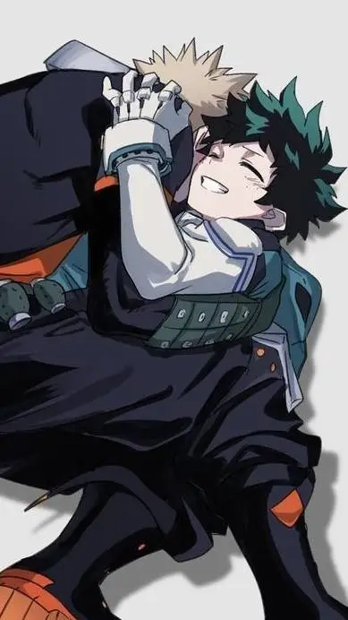 ai character: Bakudeku 💚🧡✨ background