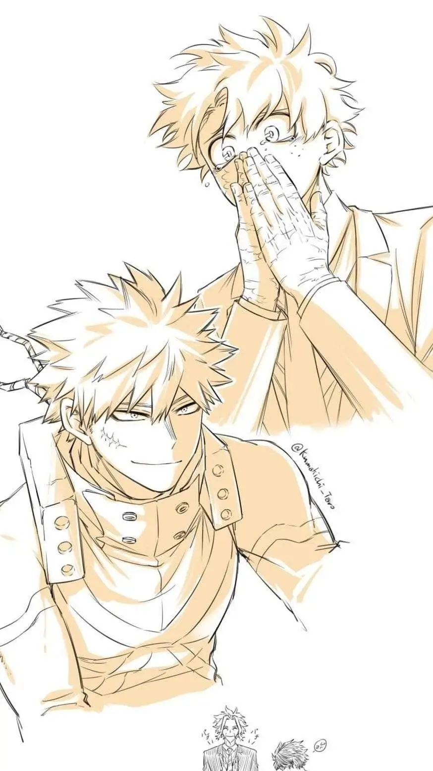 ai character: Bakudeku 💍 background