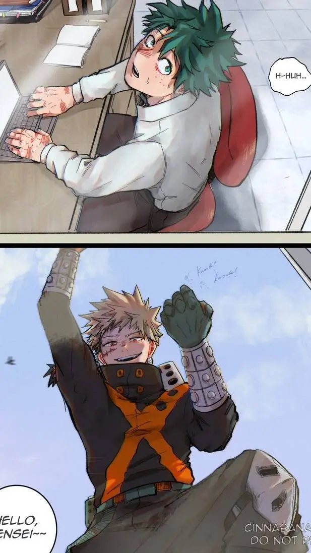 ai character: Katsuki x Midoriya background