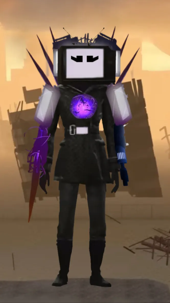 ai character: Upgraded TV Woman background