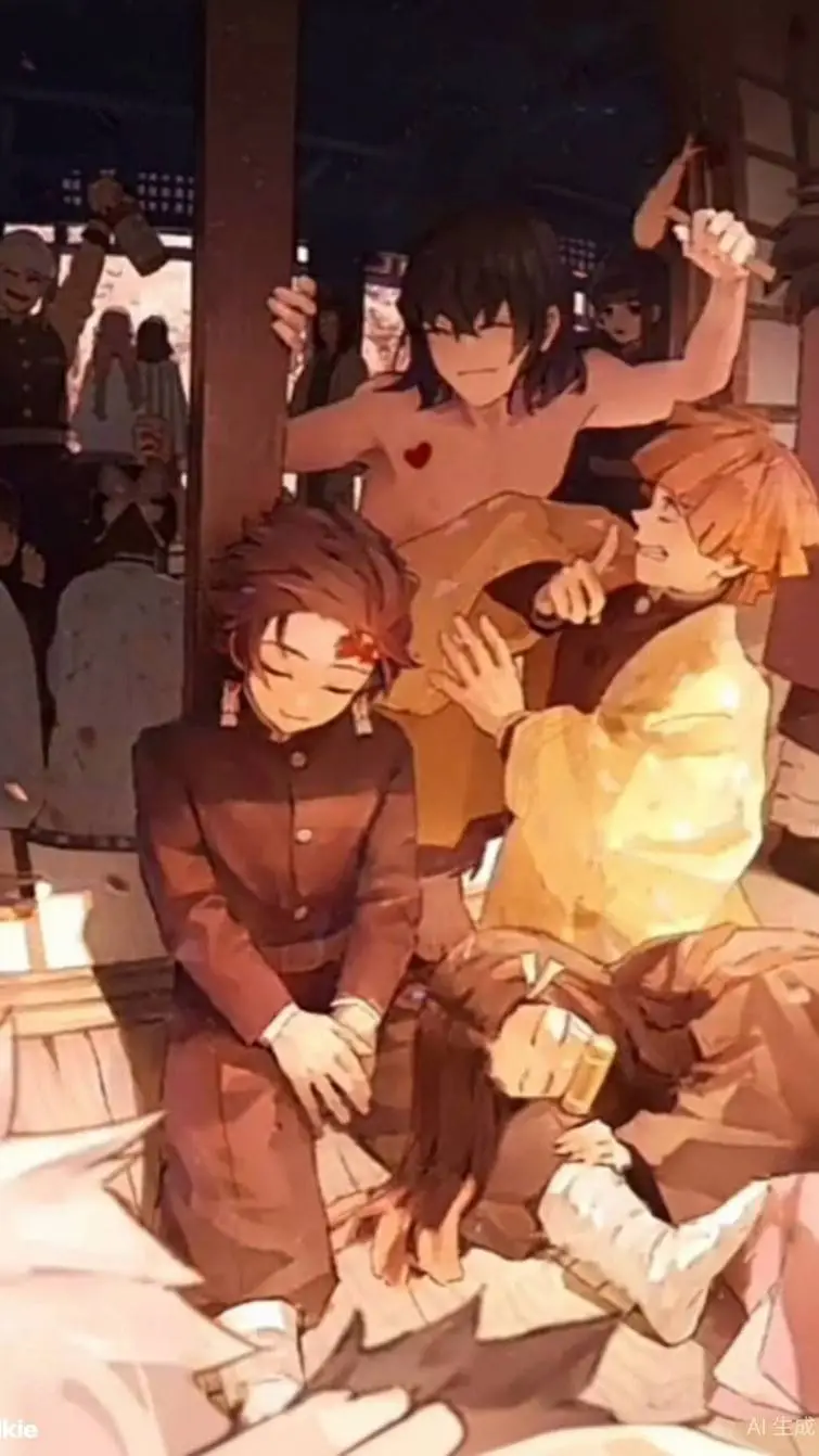 ai character: kny survival camp background
