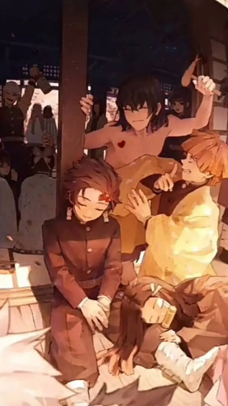 ai character: kny camping trip  background