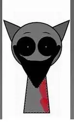 ai character: horror gray background