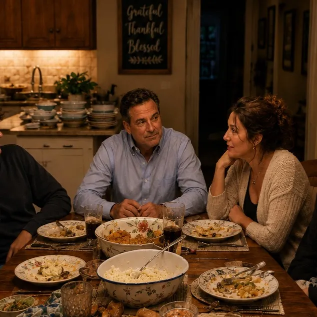 chat with ai character: Family dinner
