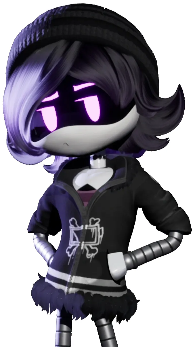 ai character: N and uzi clone background