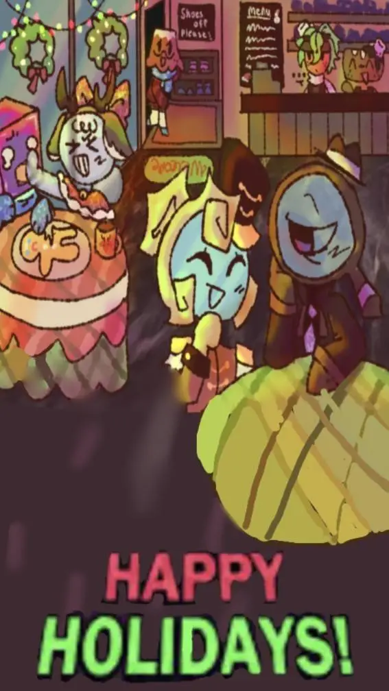 ai character: winter shrimpo background