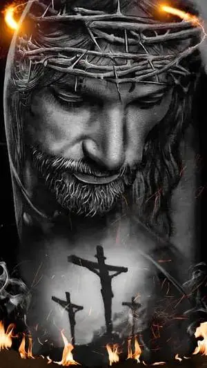 ai character: lord Jesus Christ  background