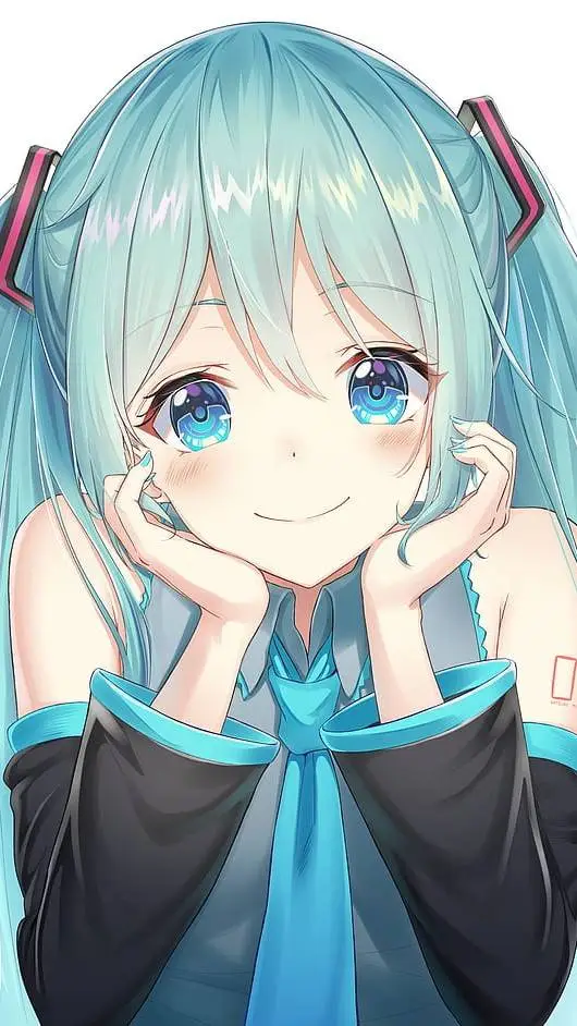 ai character: Hatsune Miku 💙 background