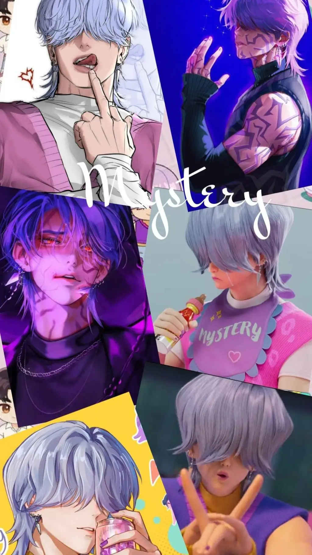 ai character: Mystery duh 🔥 background