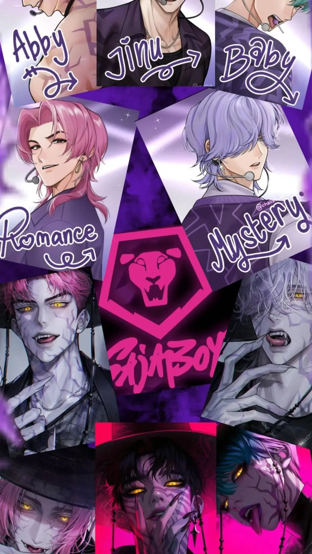 ai character: The saja boys❤️ background