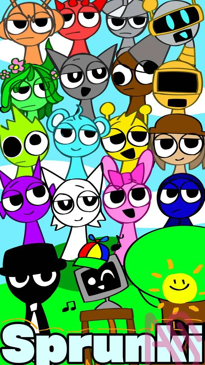 ai character: Sprunki background