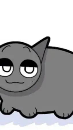 ai character: Gray Cat background