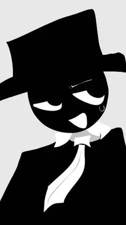 ai character: Black (me) background