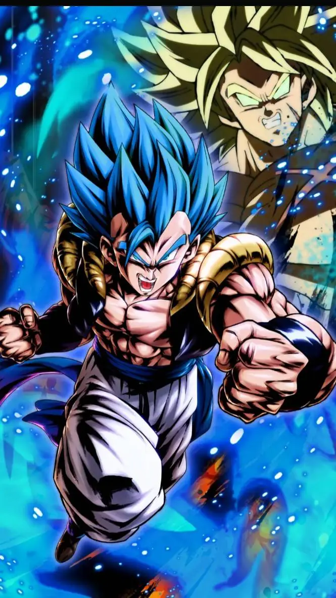 ai character: Gogeta Blue background