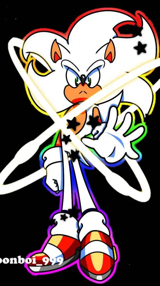 ai character: ultra hyper sonic background