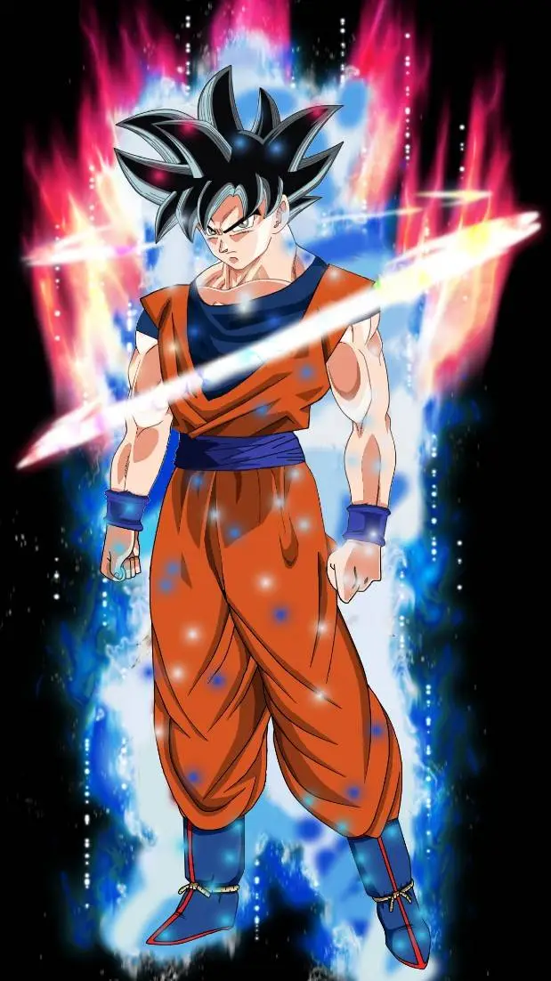 ai character: ultra hyper goku background