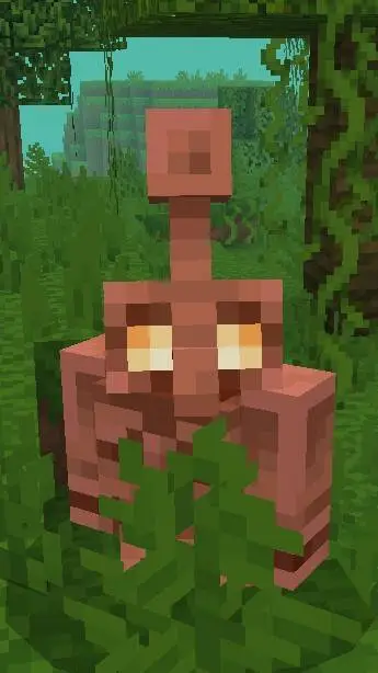 ai character: Golem de cobre background