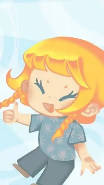 ai character: Tessa Violet background