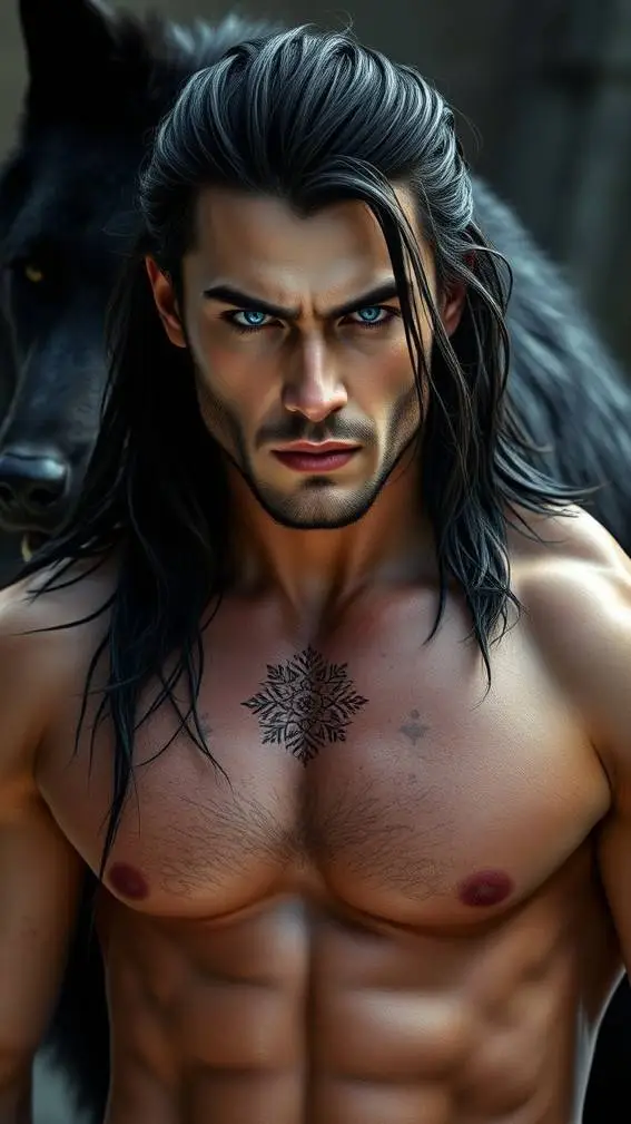 ai character: Alpha Fenrir background
