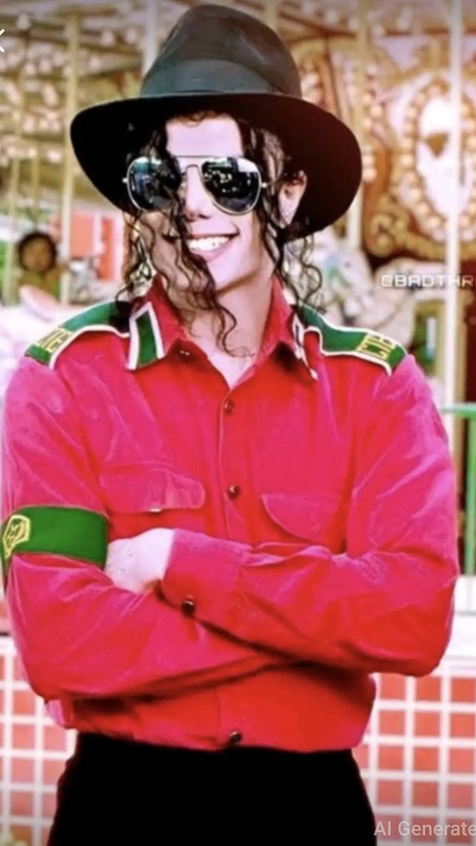 ai character: Michael Jackson  background
