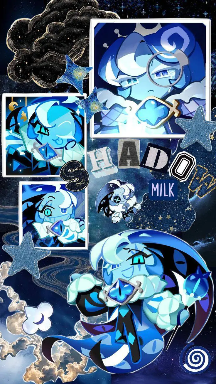 ai character: Shadow Milk Cookie background